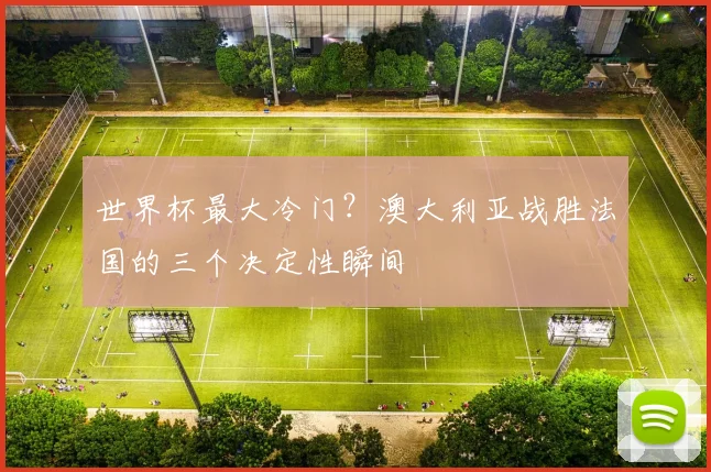 世界杯最大冷门?澳大利亚战胜法国的三个决定性瞬间